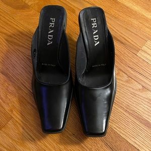 Prada slip on heels